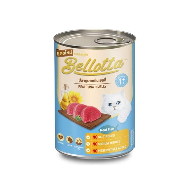 Bellotta Premium Can Real Tuna Topping Saba in Jelly 400gm