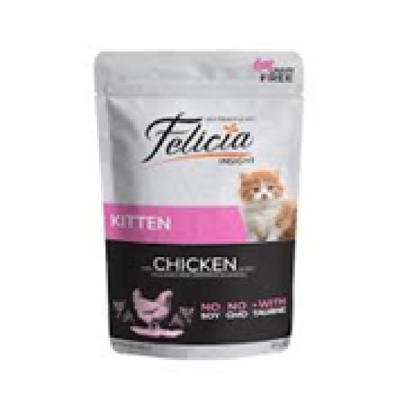 Felicia Kitten Pouch Chicken in Jelly 85g