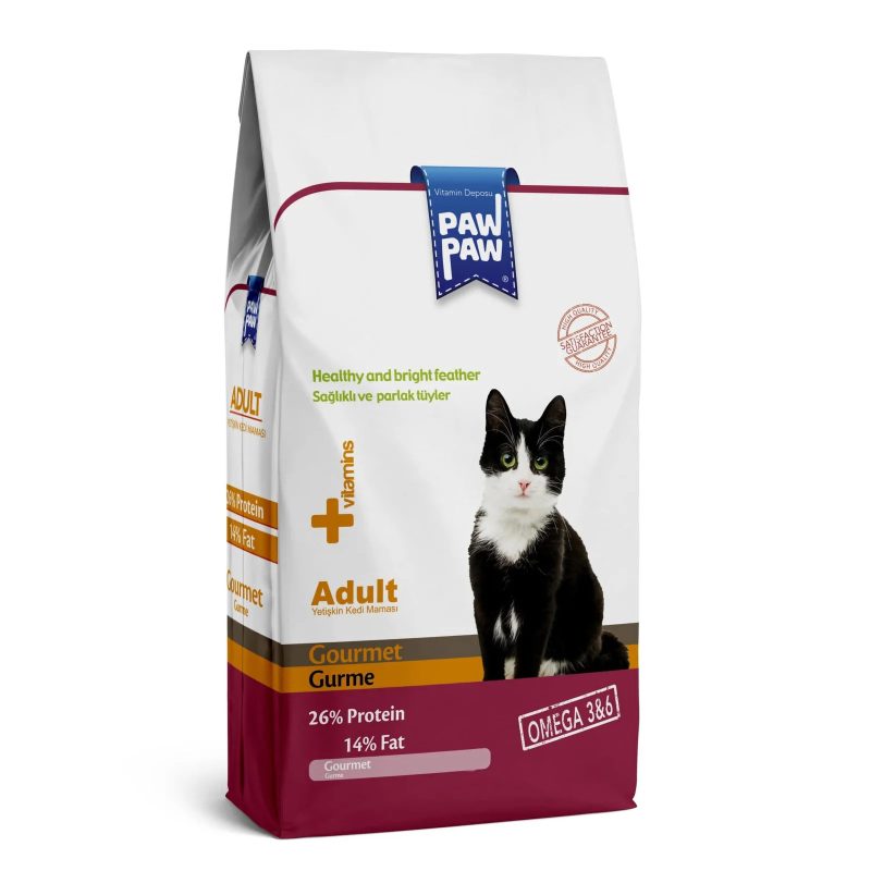 Paw Paw Adult Cat Food Gourmet - 1kg Pack