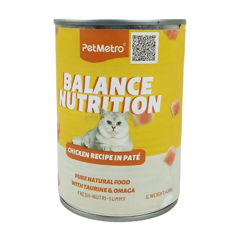 Pet Metro Cat Can Food Chicken Recipe in Pate In Jelly 430g