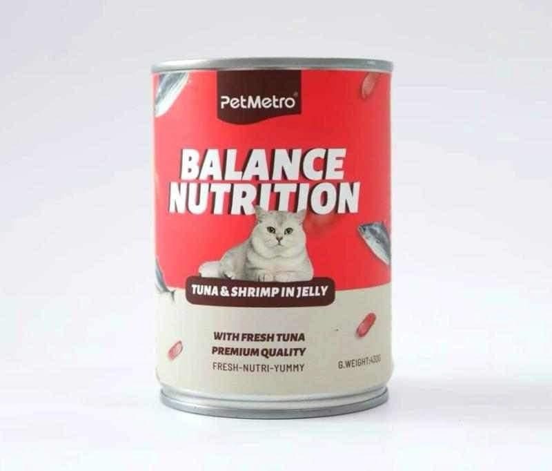 Pet Metro Cat Can Food Tuna & Shrimp In Jelly 430gm